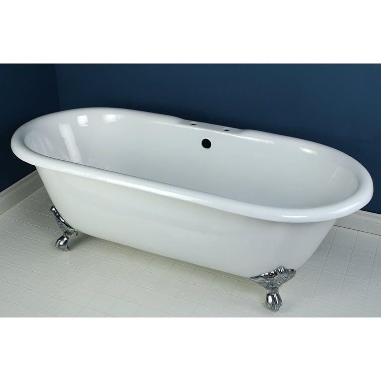 Aqua Eden VCT7D663013NB1 66-Inch Cast Iron Double Ended