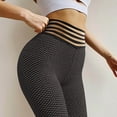 thumbnail image 5 of QLEICOM Womens Yoga Pants Capri Leggings High Waist Running Tie-dye Pants Workout Leggings Athletic Pants Tummy Control Leggings Black XXL, 5 of 7