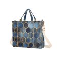 thumbnail image 7 of FORMRS Womens Corduroy Tote Bag Crossbody Shoulder Handbag with Pocket, Elegant Hexagon Pattern, 7 of 7