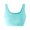 Sky Blue, variant on Bxsruta Women Seamless Ribbed Sports Bra Wirefree U Neck Crop Top High Support Yoga Workout Running