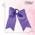 thumbnail image 6 of Motique Accessories Jumbo Hair Bow Pony with Tails (Neon Purple), 6 of 6