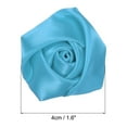 thumbnail image 2 of Uxcell Artificial Flowers Roses Heads Satin Ribbon Roses Fake Flowers Fabric Flowers Blue 50 Pack, 2 of 5