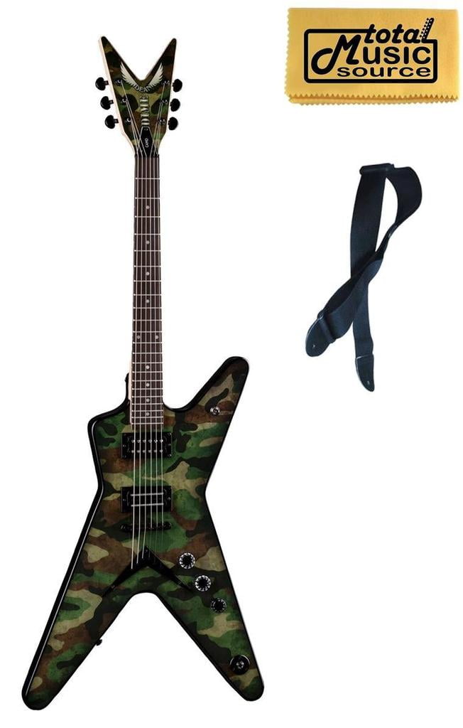 ギター DEAN ML CAMO Dean Dimebag ML Camo Graphic Electric Guitar, Free Strap, Grover