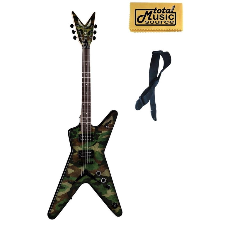 ギター DEAN ML CAMO Dean Dimebag ML Camo Graphic Electric Guitar, Free Strap, Grover
