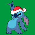 thumbnail image 2 of Juniors Lilo & Stitch Cool Dancing Christmas Hat Stitch T Shirt, 2 of 5