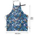 thumbnail image 6 of Goofa Hawaiian Style Printed Waterproof Apron 33" Chef Aprons for Men Heavy Duty Chemical Work Apron Adjustable Bib Apron, 6 of 9