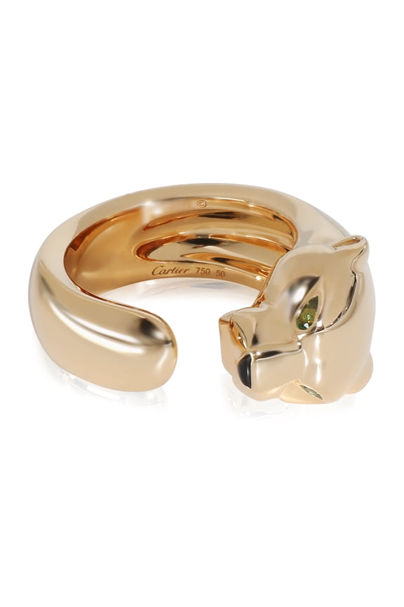 Pre-Owned 18K Yellow Gold Cartier Panthere de Cartier Ring, Medium Model, Size 50