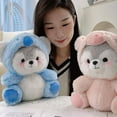thumbnail image 2 of BESTSKY Cute Plushies,20cm Cute Husky Shape Cute Stuffed Animal,Soft Touch Cozy Companion Anime Plush,Blue, 2 of 4