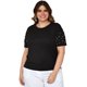 thumbnail image 1 of Playera con perlas (talla extra), modelo 3022-D (Negro) negro 40 Roman Fashion Blusa extra 3022-D, 1 of 6