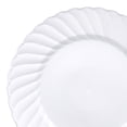 thumbnail image 2 of Smarty 9" White Classic Flair Disposable Plastic Buffet Plates 180ct, 2 of 7