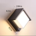 thumbnail image 3 of Xihbxyly Venta de Palets Aplique de Pared para Exteriores E Interiores, Ip65, Accesorio de Iluminación de Pared Led, Apliques de Pared de Aluminio para Porches Exteriores de Color Negro, 3 of 7