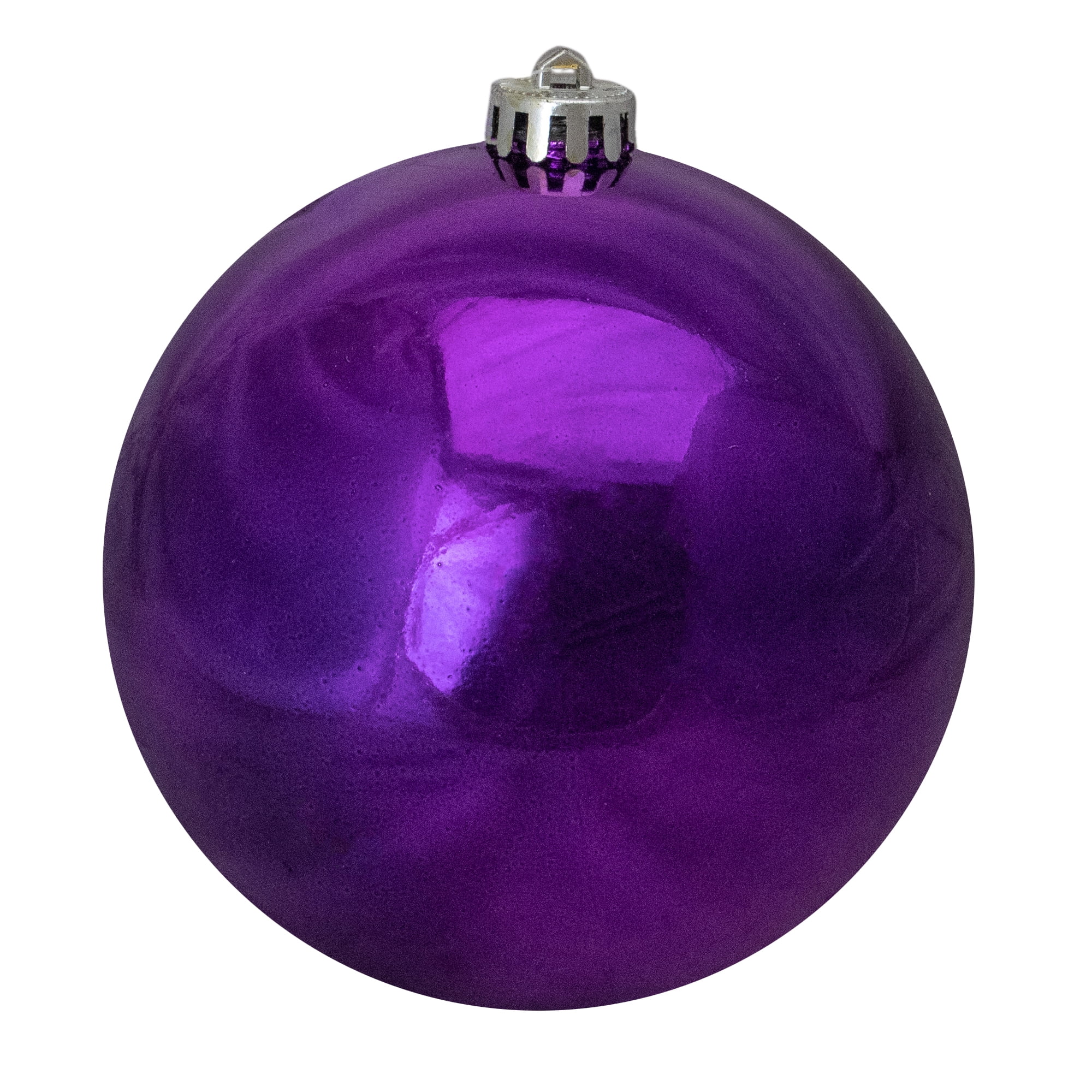 Northlight 6" Shatterproof Shiny Christmas Ball Ornament Purple