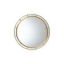 Baxton Studio Ulvi Antique Goldleaf Round Accent Mirror