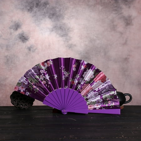 

GiliGiliso Clearance Best Dance Wedding Party Lace Silk Folding Hand Held Flower Fan