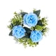 thumbnail image 4 of Anillo de Vela Strade Fareast Limited Portavelas Corona Artificial Azul, 4 of 8