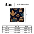 thumbnail image 5 of Arabic teapot Set of 2 Velvet Throw Pillow with Unique Patterns - 16x16, 18x18, 20x20 Inches for Various Occasions - Pillows Covers Throw Pillow Inserts Pillow Inserts, 5 of 6