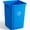 Blue, variant on WYDK 35 Gallon Blue Square Trash Can, Plastic, Commercial Use,Easy Cleaning, Ideal for Home and Office