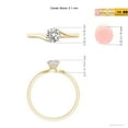 thumbnail image 5 of ANGARA Natural Diamond Bypass Engagement Ring in 14K Yellow Gold for Women (Size-5.1mm| Color-I-J| Clarity-I1-I2) | April Birthstone, Anniversary, Jewelry Gift for Women | Natural Diamond Ring, 5 of 10