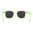 thumbnail image 4 of Pop Color Thin Plastic Rounded Rectangle Horn Rim Keyhole Sunglasses Green Black, 4 of 4