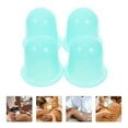 thumbnail image 5 of 4pcs Silicone Cupping Set Vacuum Suctions Massage Cups For Body Sculptings And Reduction Silicone Cupping Set For Home Use Green, 5 of 7