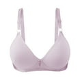 thumbnail image 2 of Weikingp Bras for Women Bras for Women Sexy Up Wireless Solid Color Underwear Adjustable Breathable Comfort Support Anti Drop Bra Womens Underwear Cheeky Underwear for Women Grey Xl, 2 of 6