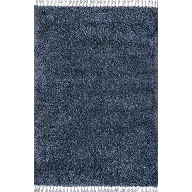 Nuloom Neva Plush Shag Acent Alfombra, 2 'x 3', azul nuLOOM Ver descripción