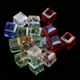 thumbnail image 5 of 50 cuentas espaciadoras de cristal de corte cúbico cuadrado de 6 mm para hacer joyas DIY Color mixto, 5 of 8