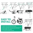 thumbnail image 5 of BVSLTUK  48V 20AH Rear Rack Ebike Battery Lithium-ion Bike Battery for 1800W 1500W 1000W 750W 500W Ebike Motors, Luggage Rack fit for 26" 27" 28" 700C ebike(Black), 5 of 9