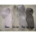 thumbnail image 3 of Peluca Gris Plateada Cabello Liso Largo Fibra Sintetica con Fleco gris Unitalla Lymalimoon SW Lisa Gris Plateado, 3 of 4