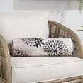 thumbnail image 2 of Mina Victory Aloha Indoor/Outdoor Black White 6" x 20" Throw Pillow, 2 of 9