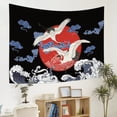thumbnail image 5 of Ocean Wave Tapestry Japanese Kanagawa Backdrop Great Wave Tapestry Sunset Background Wall Hanging Banner for Party Wall Home Decorations, 72Wx63H, 5 of 5