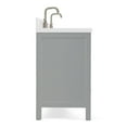 thumbnail image 4 of ARIEL Cambridge 73 Inch Double Rectangle Sink Vanity With White Quartz Countertop In Grey, 4 of 7