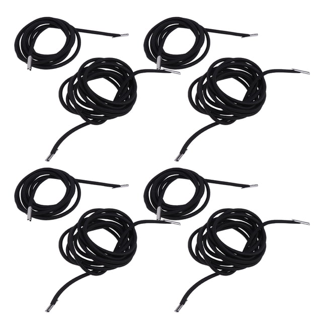 8pcs Chair Lounge Rope Stretch Rope Elastic Rope Rubber Band Chaise Longue Accessories (Black + Coffee, 4pcs Long Rope + 4pcs Short Rope)