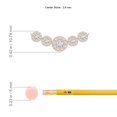 thumbnail image 3 of ANGARA Lab Grown Graduated 5 Stone Diamond Necklace for Women in 14K Rose Gold (Size-3.8mm| Color-F-G| Clarity-VS) | April Birthstone, Anniversary, Jewelry Gift for Women | Lab-Grown Diamond Necklace, 3 of 5
