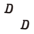 thumbnail image 1 of Bewildely Placa de número de casa de Metal duradera y resistente al óxido, decoración de puerta, decoración de puerta impecable B17--D B17--D 2Conjunto, 1 of 6