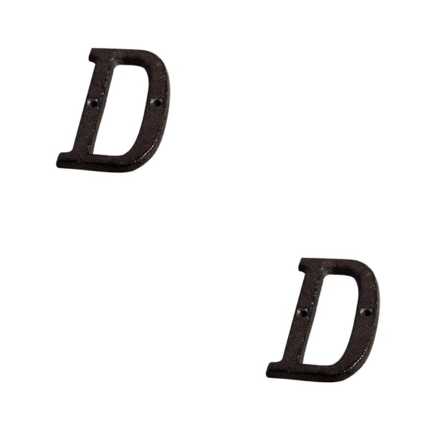 Bewildely Placa de número de casa de Metal duradera y resistente al óxido, decoración de puerta, decoración de puerta impecable B17--D B17--D 2Conjunto
