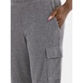 thumbnail image 4 of Avia Women’s and Women's Plus Corded Ribbed Seamed Wide-Leg Pants, Sizes XS-4X, 4 of 5