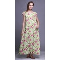 thumbnail image 3 of Bimba Printed Womens Nightgown LadiesÂ&nbsp;NightwearÂ&nbsp;Nursing Dress Rayon Sleepwear, 3 of 4