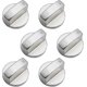 thumbnail image 1 of 6 Pieces Universal Metal Control Knobs Gas Stove Knob 6mm Universal Control Knobs Stove Knob For Gas Stove Cooker Oven Hob, 1 of 1