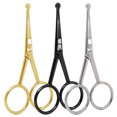 thumbnail image 1 of 105 MM Mustache Scissors Fashionable Durable Different Colors Exquisite Appearance Easy Installment High Gloss Beauty Clipper Bright Silver, 1 of 7