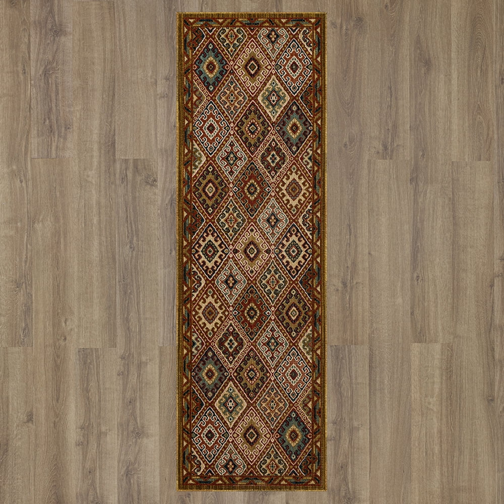 Mohawk Home Quinnstone Woven Indoor Runner Rug, Red, 2' 6" x 8'