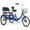 Blue, variant on DEYGIA 20" Adult Tricycle with Rear Seats, 3-Wheel Bikes, Baskets, for Senior