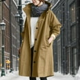 thumbnail image 2 of Coats for Women Winter Clothing for Women Loose Comfortable Hooded Coat Outwear Womens Elegant Windbreaker Wild Winter Women's Coat, 2 of 5