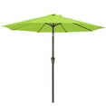 thumbnail image 4 of JUSTLET 9' Outdoor Market Patio Umbrella W/ Push Button Tilt And Crank, Apple Green, 4 of 9