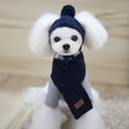 thumbnail image 2 of Leadingstar Pet Scarf + Hat with Plush Ball Set for Dog Puppy Teddy Winter Warm Kit, 2 of 7