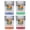 Multicolor (4-Pack), variant on Siesta Key Beach Florida Vintage Design Souvenir 2 oz Square Shot Glass – Blue