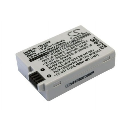 1120mAh LP-E8 Battery for Canon EOS Rebel T2i EOS 550D EOS 650D EF-S EOS Rebel T5i EOS Kiss X4 EOS Kiss X5 EOS Rebel T4i Rebel T