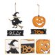 thumbnail image 2 of Bruja De Calabaza De Madera, Adorno Colgante, Arte De Pared Para Decoración De Halloween seitruly HA043585-02, 2 of 6