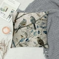 thumbnail image 2 of HENGT  Ink Painting Watercolor Blue Grey Lovely Birds Tree Leaves Decorative Throw Pillow Cover Case Home Living Room Bed Sofa Car Square, 2 of 5