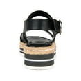 thumbnail image 3 of Brinley Co. Womens Comfort Foam™ Espadrille Wedge Sandal, 3 of 6